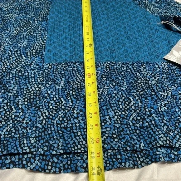 Habitat top,women NEW! M& L,Grotto,44815,Turquoise boxy,oversize,multimedia - Picture 9 of 16